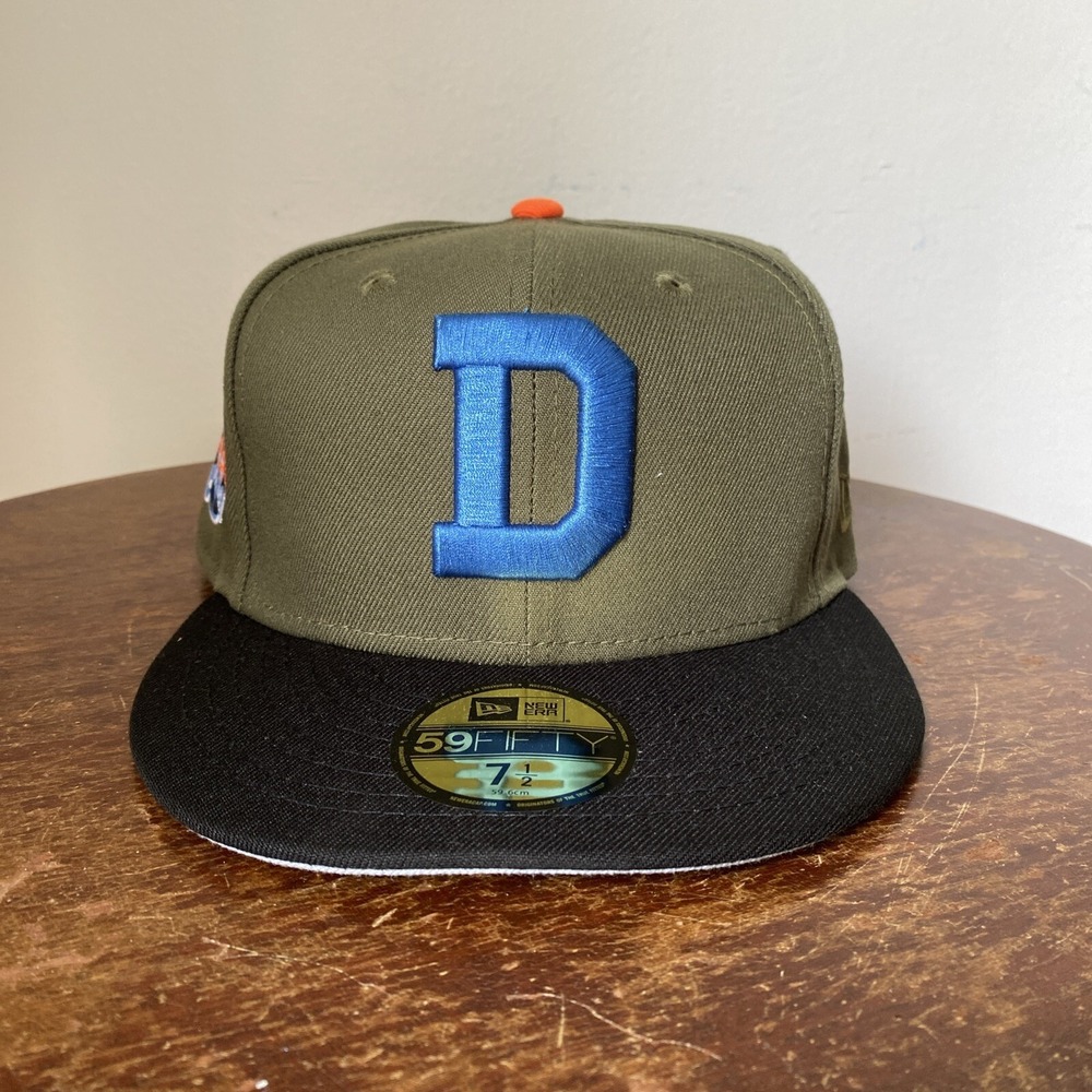 New Era Detroit Tigers 59FIFTY Fitted Hat Cap Tiger Stadium Patch 7 1/2